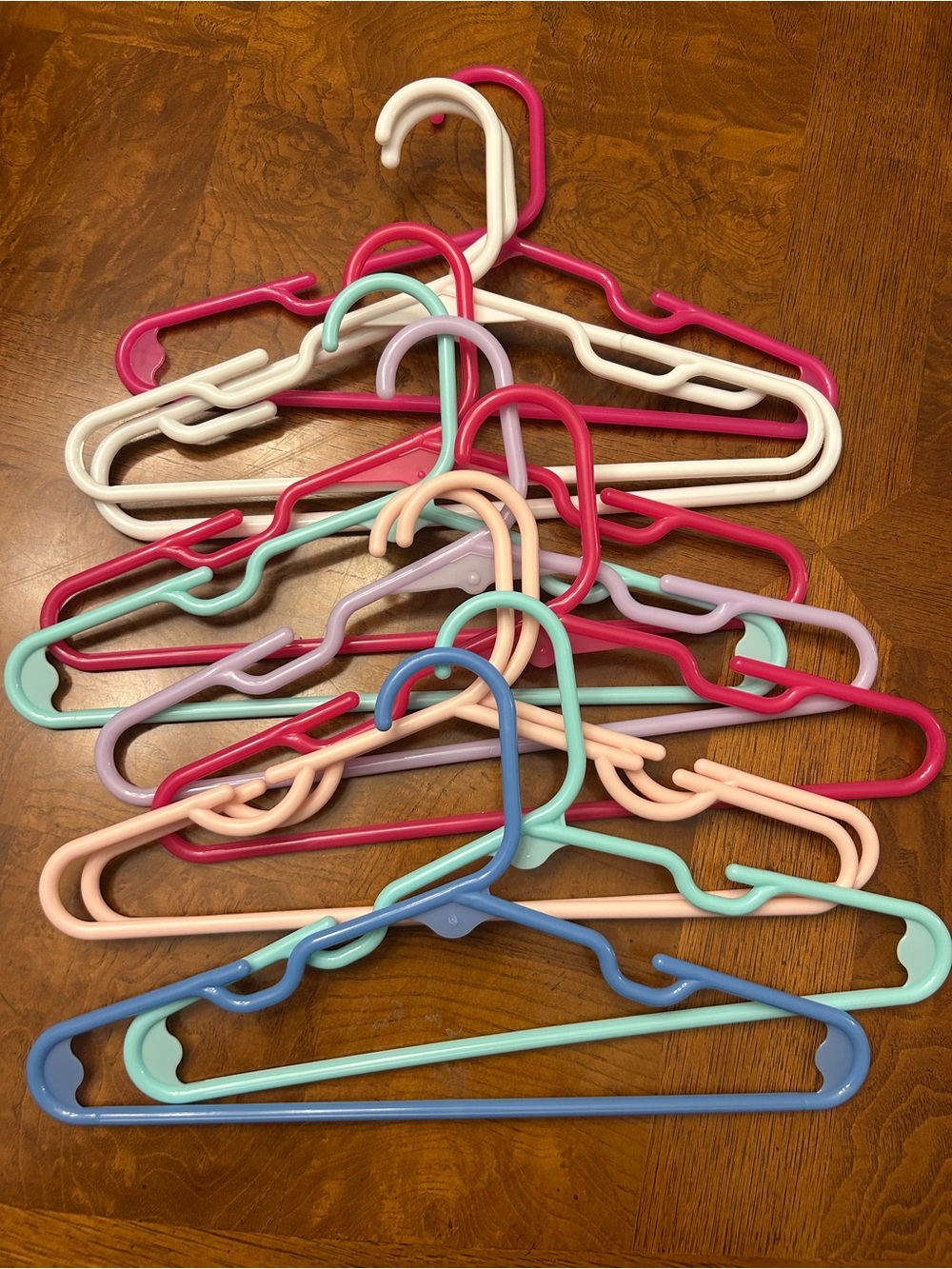 Kids Colorful Plastic Hangers - Multi-Color Pack